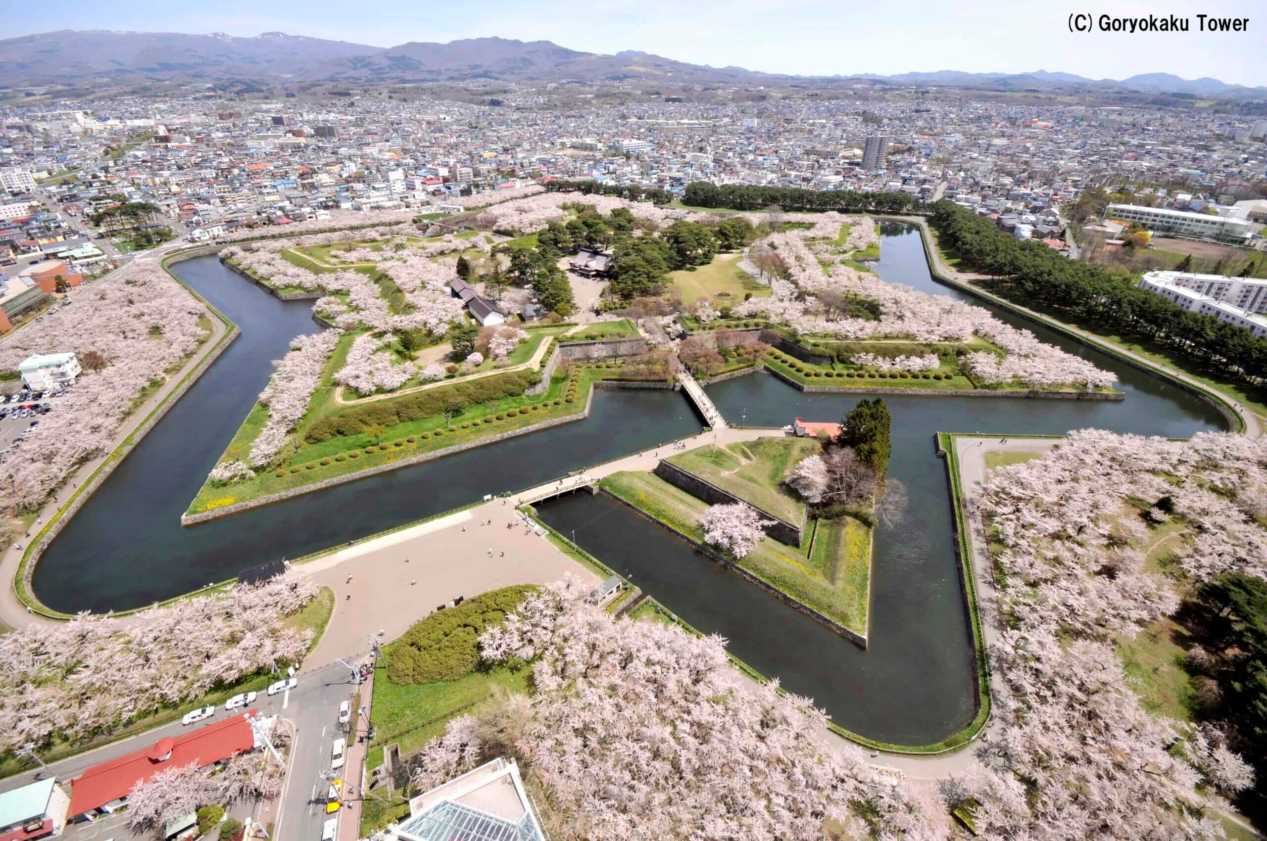 昔日的軍事要塞「特別史跡 五稜郭跡」