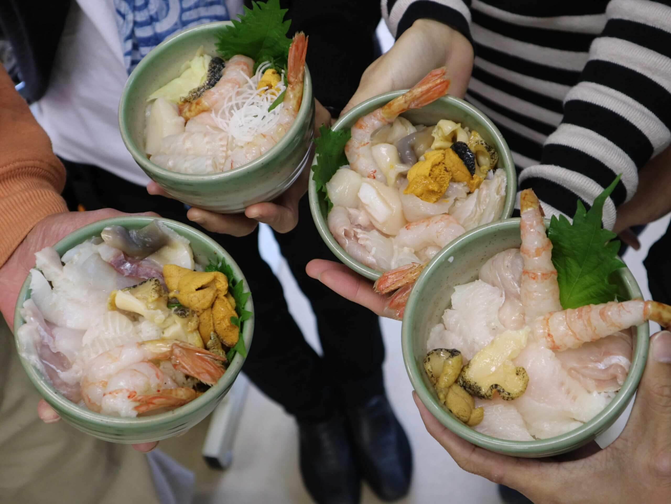 浦河生魚片調理體驗（含海鮮蓋飯午餐）