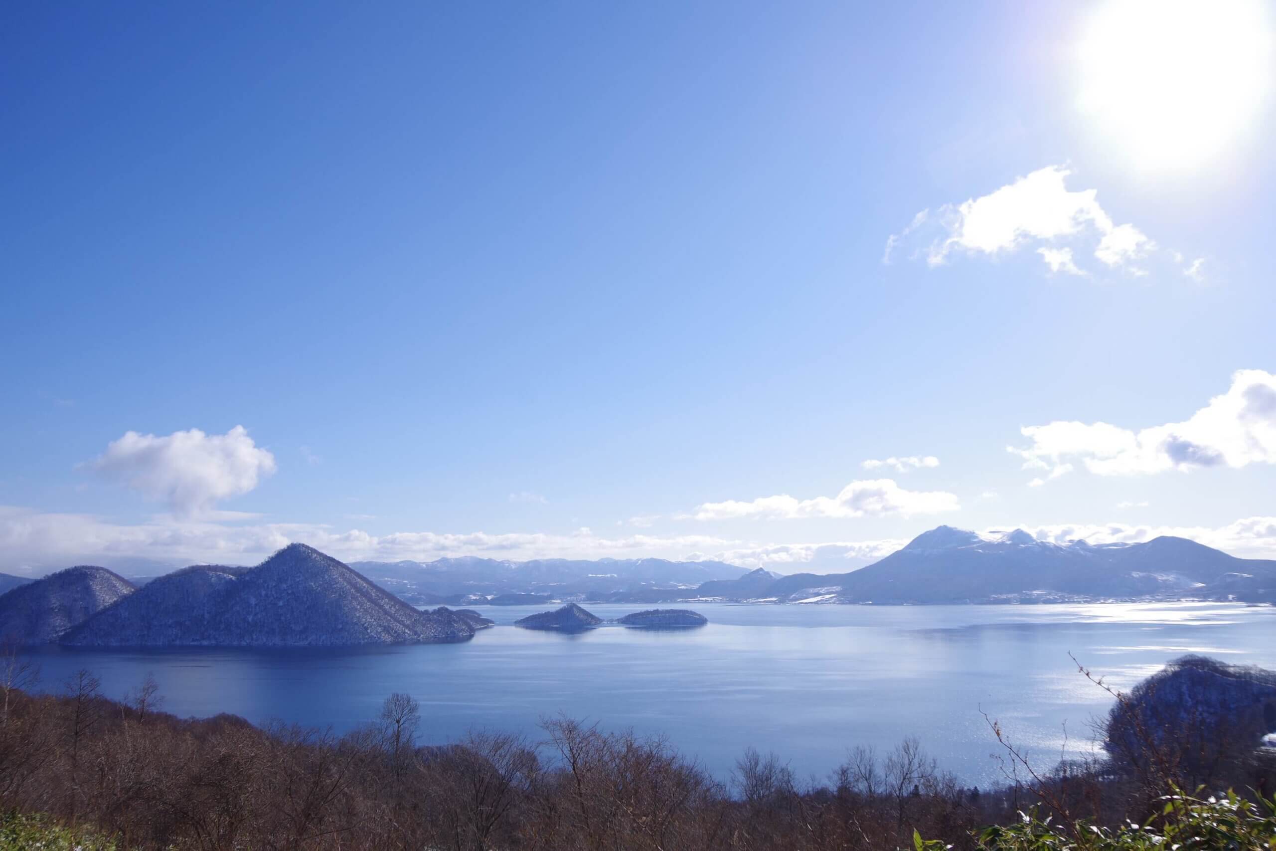 具有湖中之島的日本名湖「洞爺湖」