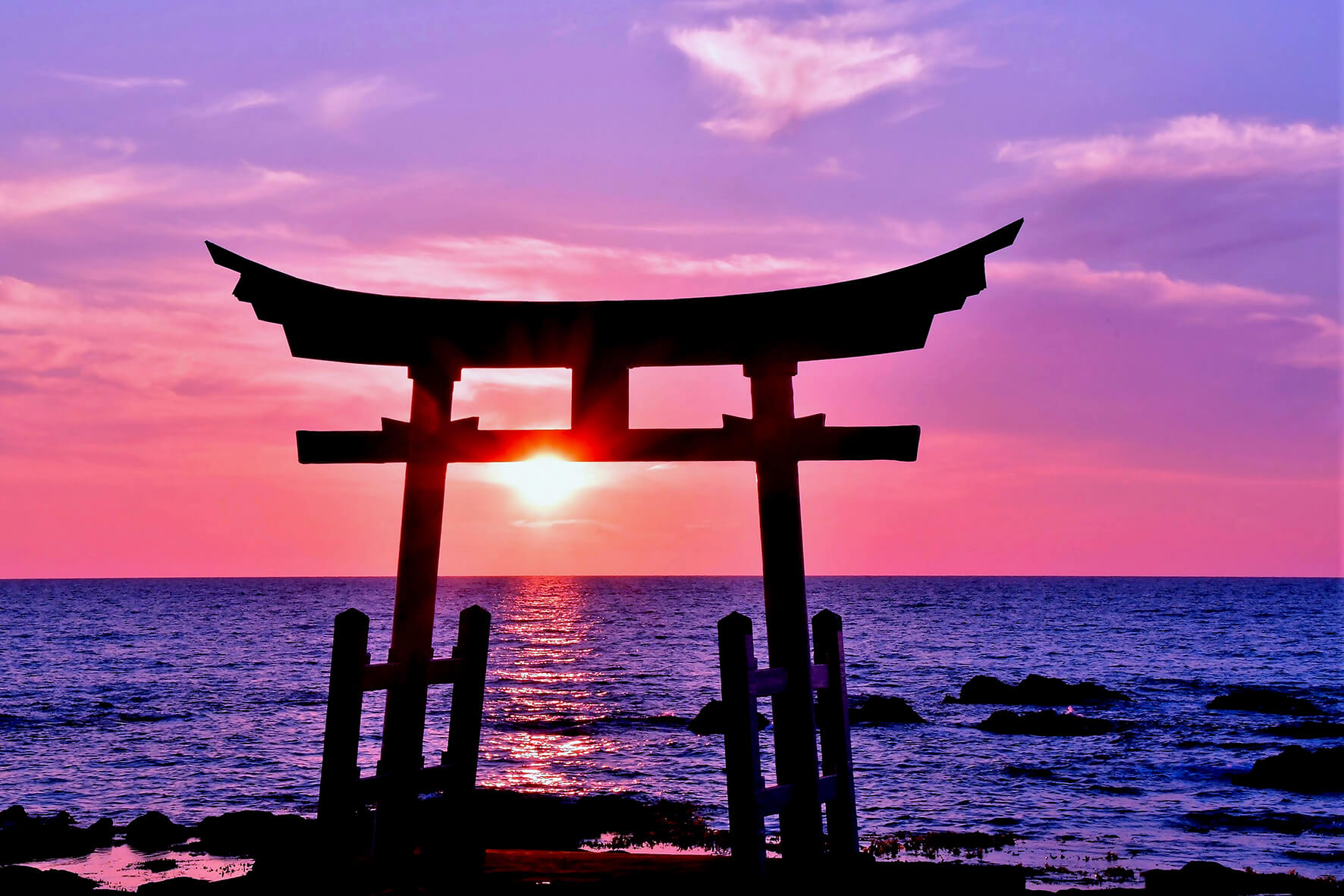 北海道也有海上鳥居：根室 金比羅神社