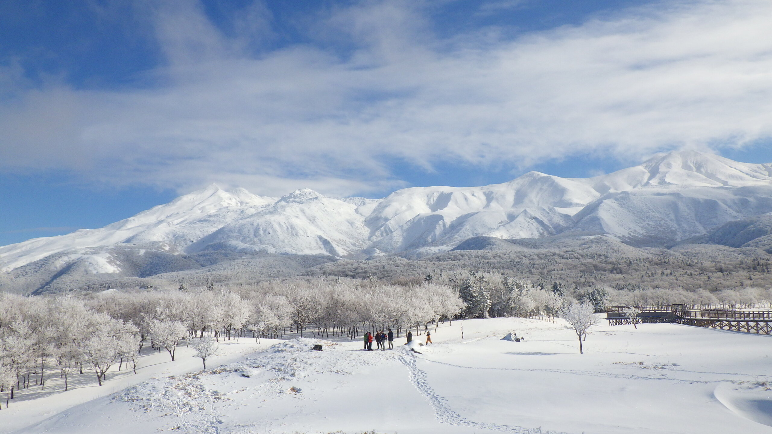 冬季的特別體驗！穿上雪鞋步行在冬季的知床五湖